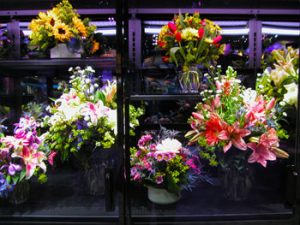 exhibidores de flores