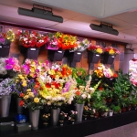 vitrinas exhibidores de flores