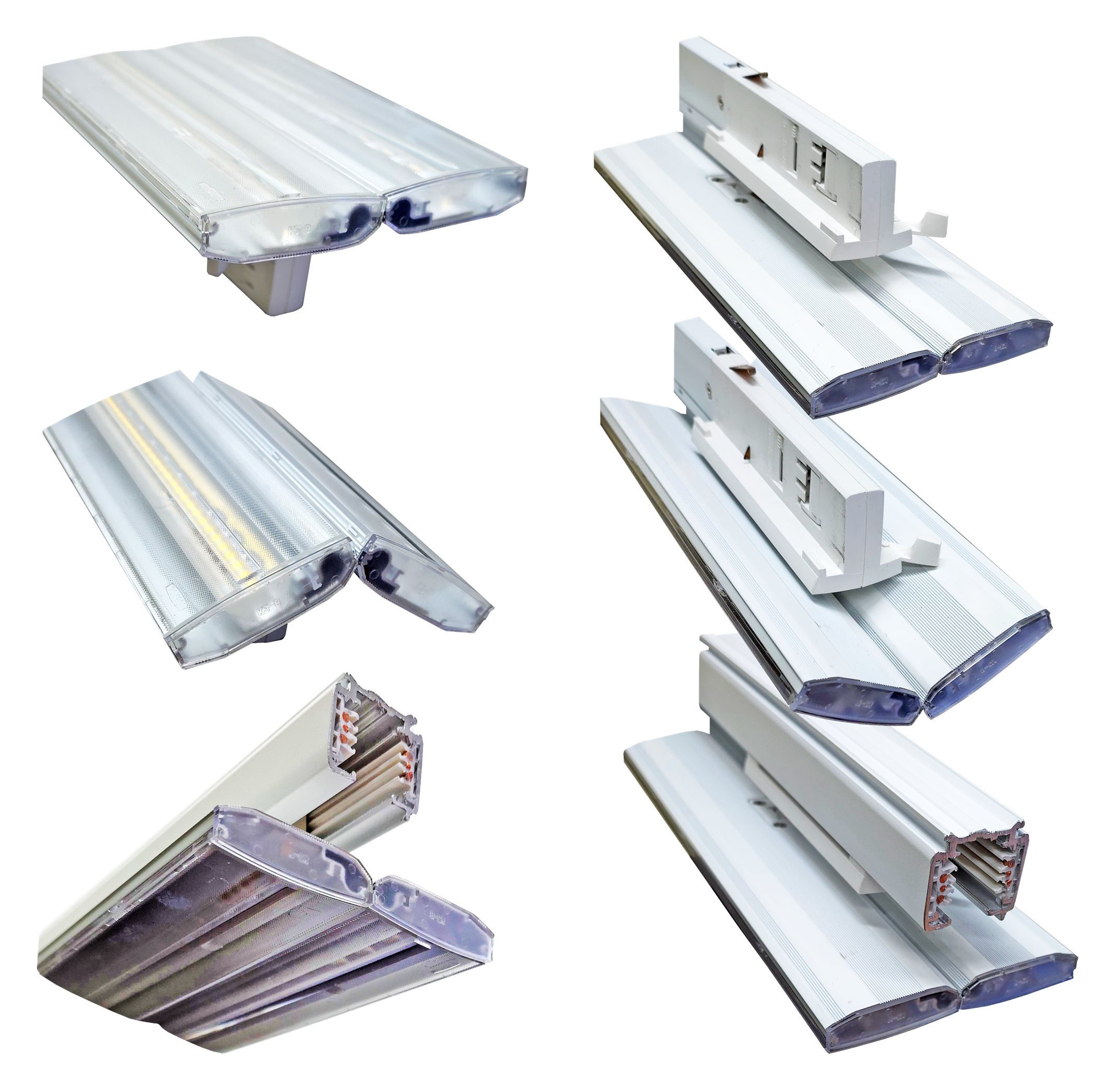 TRACK RAIL LED LINEAL S2 1500mm 45/50/55/60W CRI90 4000K IP40 BLANCO 30ºx90º