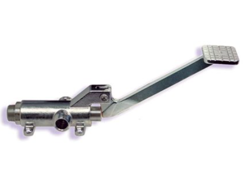 GRIFO PEDAL MEZCLADOR DOS ENTRADAS CROMADO