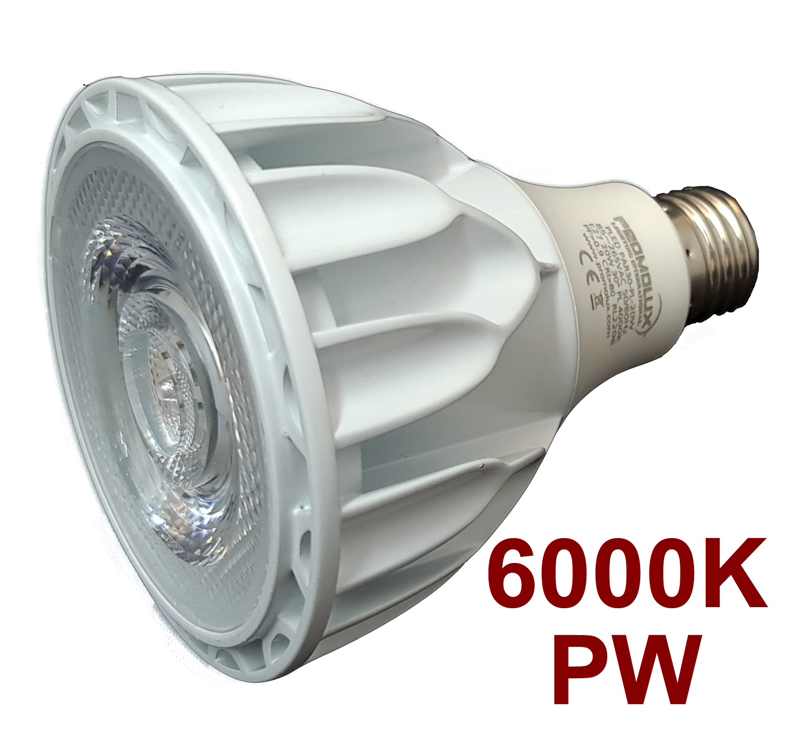 PAR30 LÁMPARA 6000K PREMIUM WHITE 20W CARCASA BLANCA