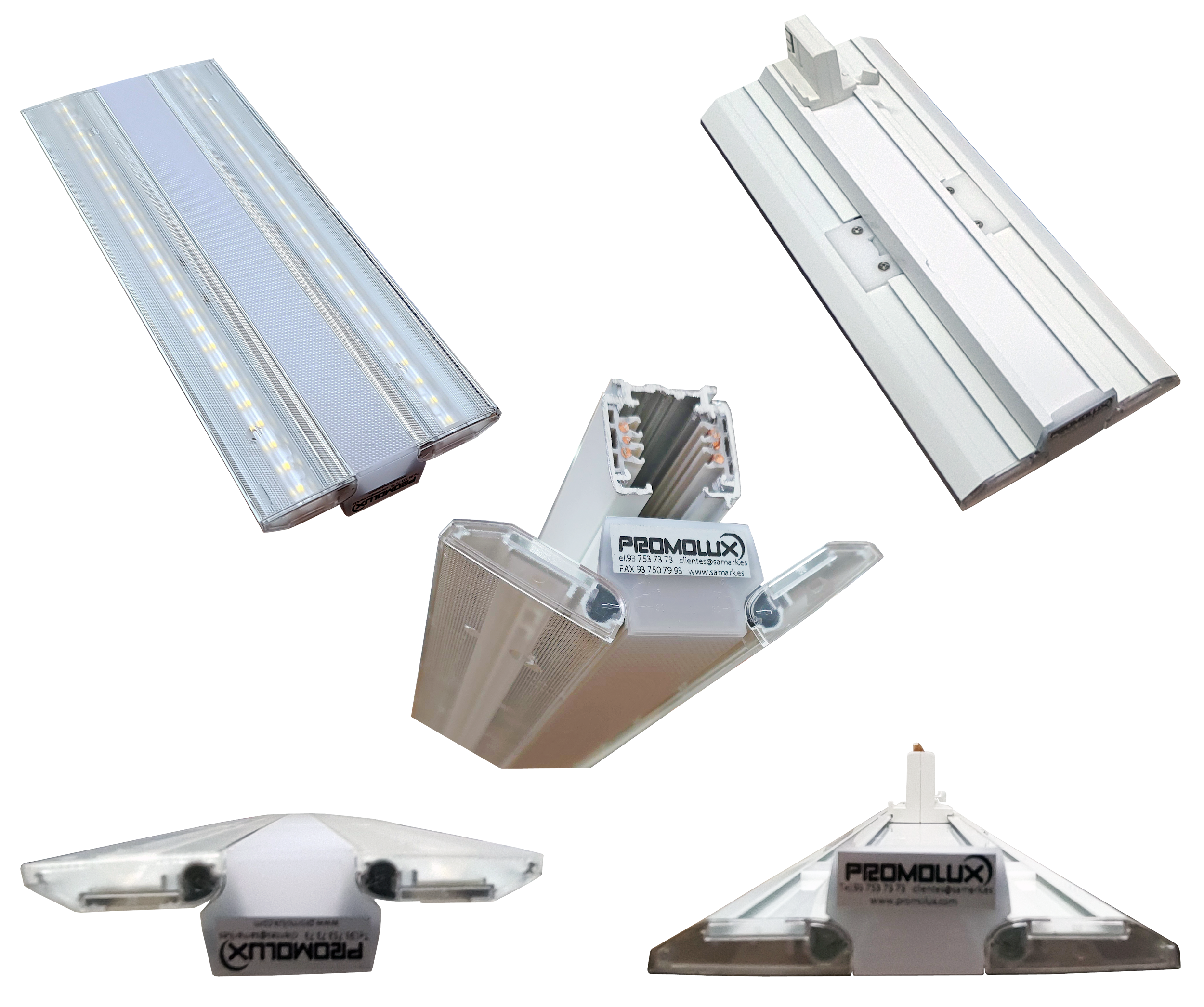 TRACK RAIL LED LINEAL S2 600mm 35/40/45/50W CRI90 4000K IP40 BLANCO 30ºx90º