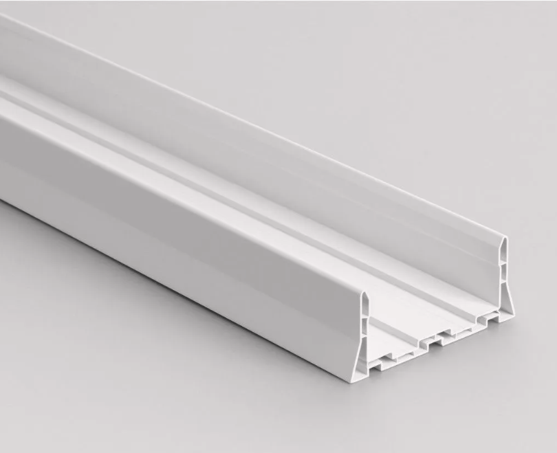 PERFIL DE MONTAJE U DE PVC 80 x 3000mm CAJA 36m