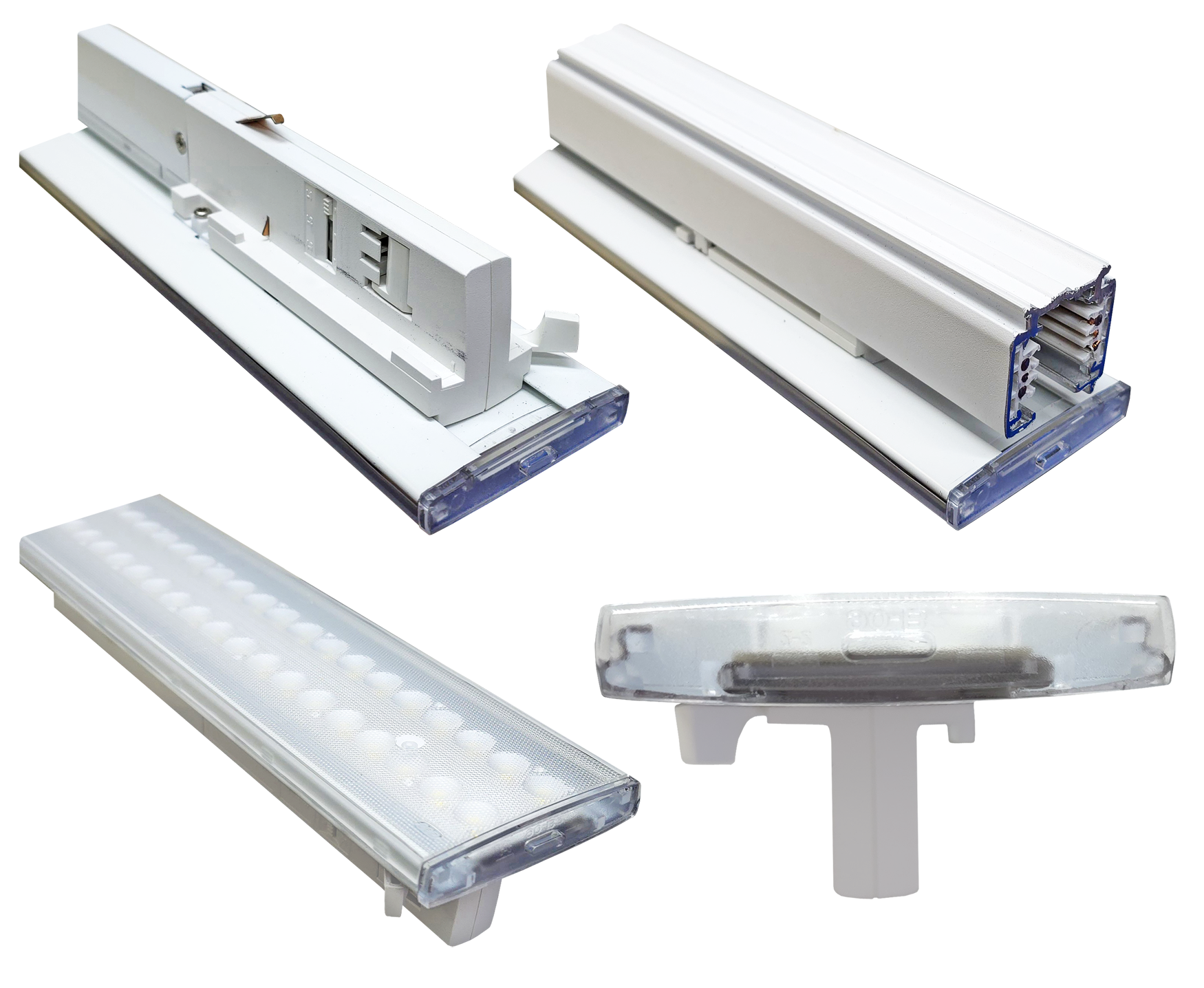 TRACK RAIL LED LINEAL S0 1500mm 45/50/55/60W CRI90 3000/4000/5000K IP40 BLANCO FD