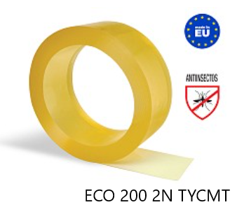 ROLLO PVC NORMAL AMAR.TRANSP.CITRONELA ANTI INS.200x2mm 50m