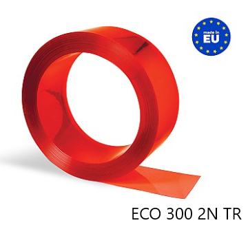 ROLLO PVC NORMAL ROJO TRANSPARENTE 300x2mm 50m