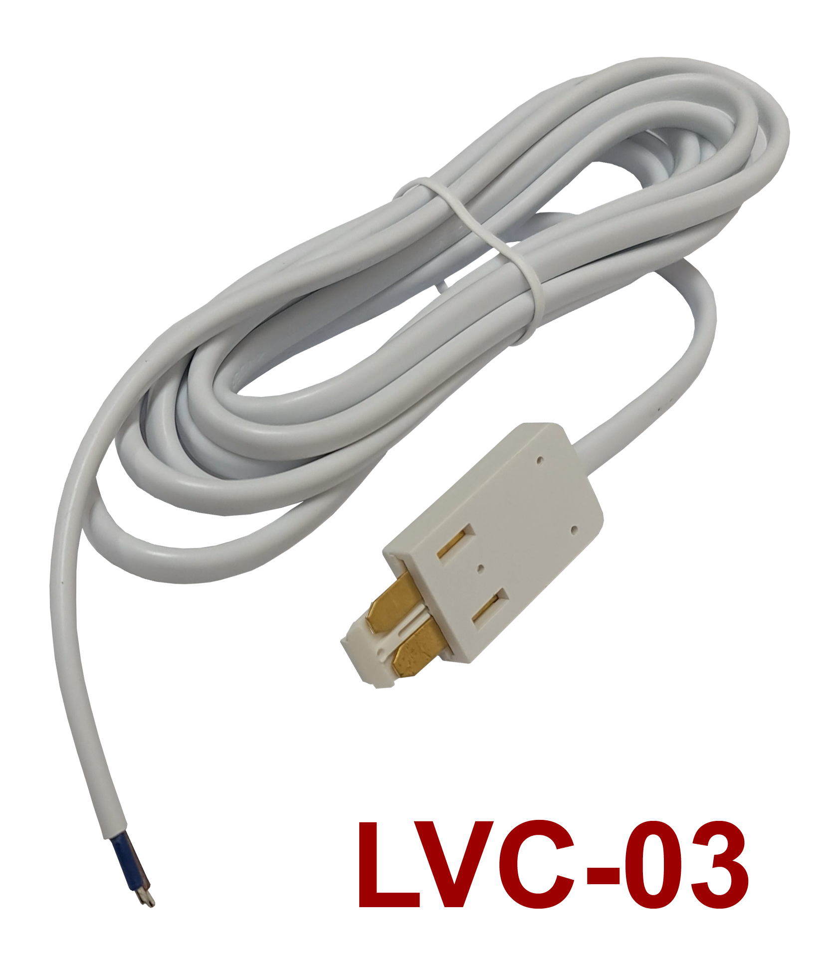 CONECTOR LVC-03 DE RAIL BAJO VOLTAJE A DRIVER BLANCO 2000mm