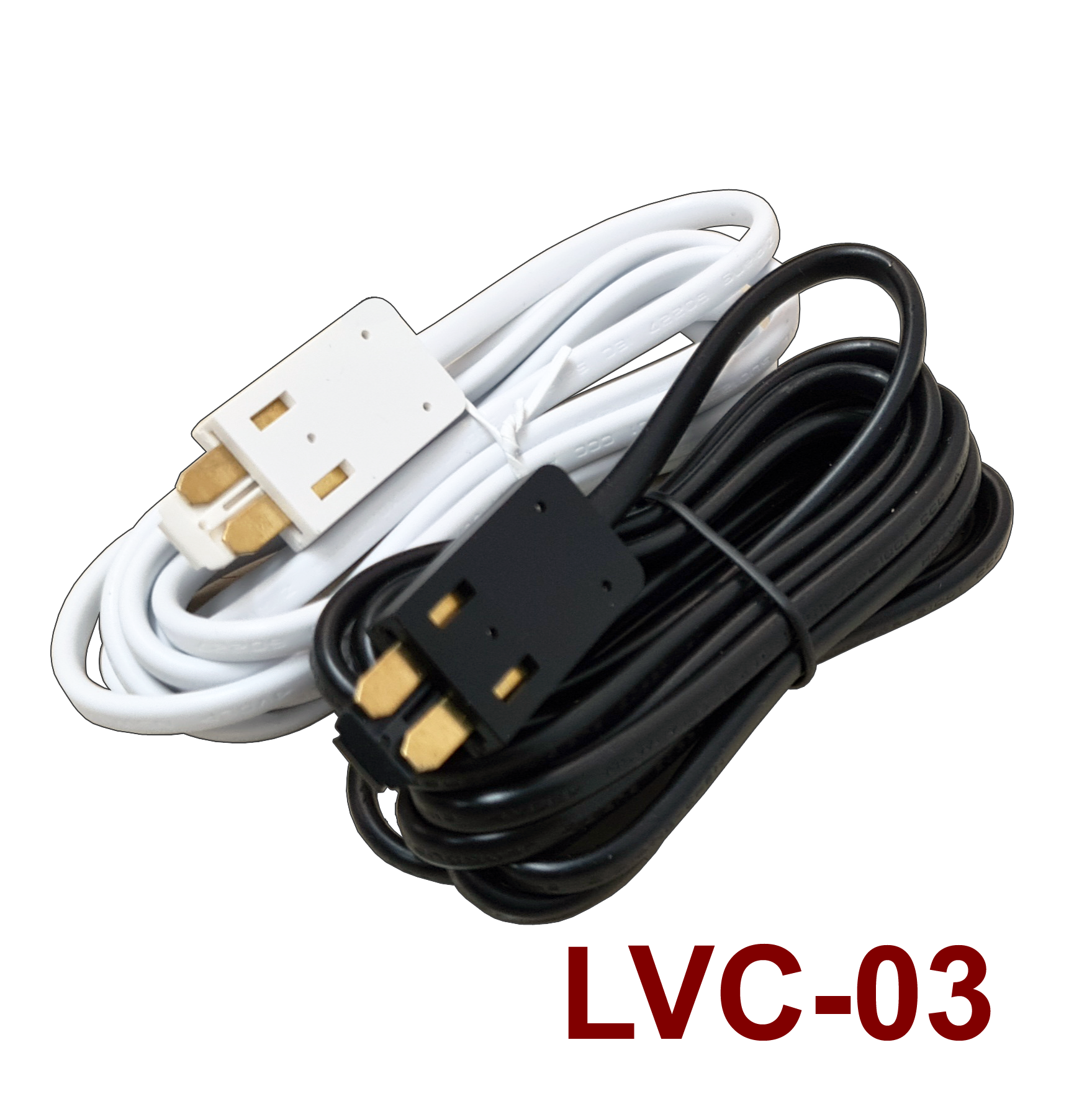 CONECTOR LVC-03 DE RAIL BAJO VOLTAJE A DRIVER NEGRO 2000mm