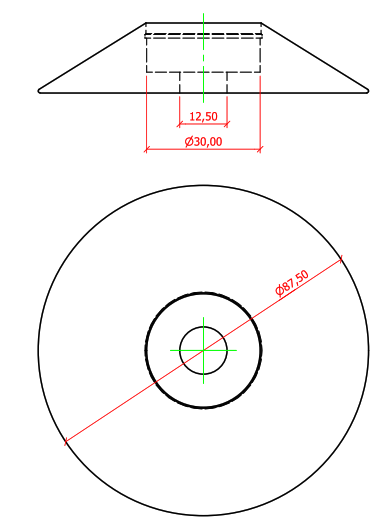 BULÓN JAPONÉS BLANCO PARA CÁMARAS FRIGORÍFICAS 87,5mm