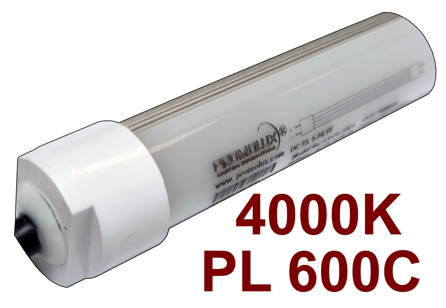 LOW PROFILE STICK 600mm 4000K PLATINUM 8W IP65