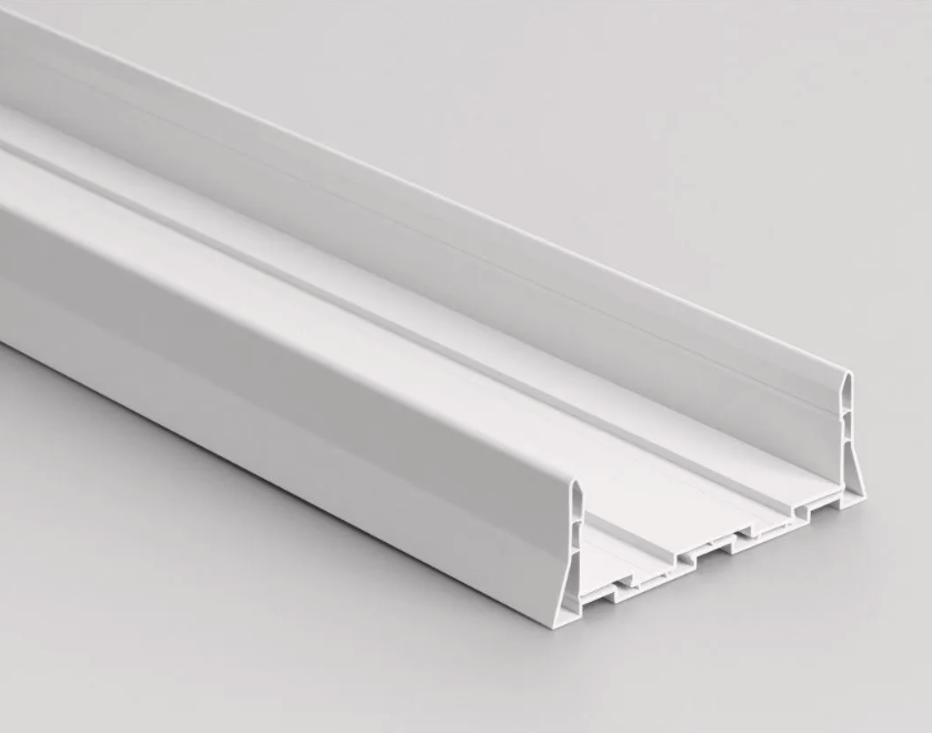 PERFIL DE MONTAJE U DE PVC 100 x 3000mm 24m