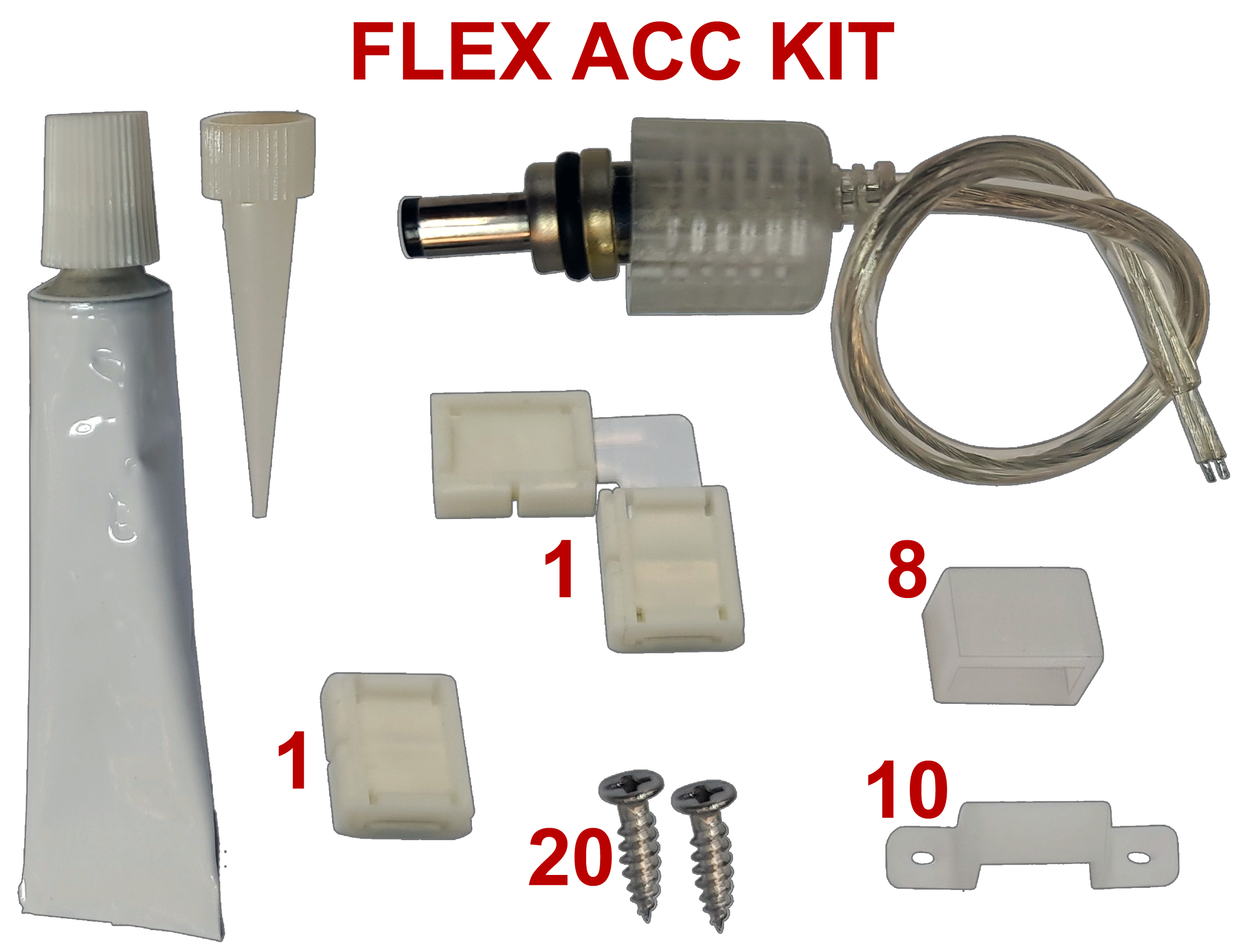 KIT ACCESORIOS TIRA LED